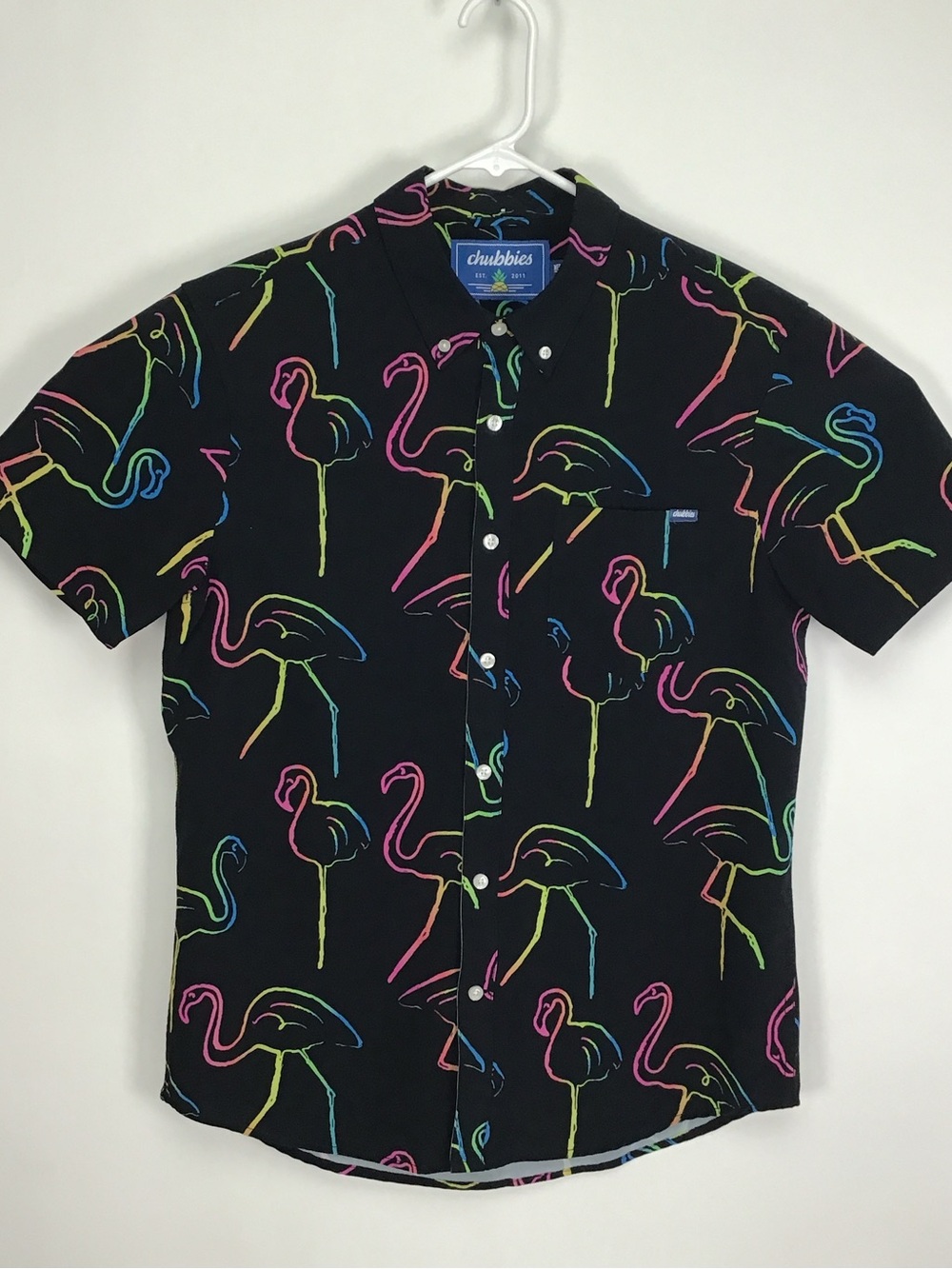 Chubbies men’s short sleeve casual shirt medium